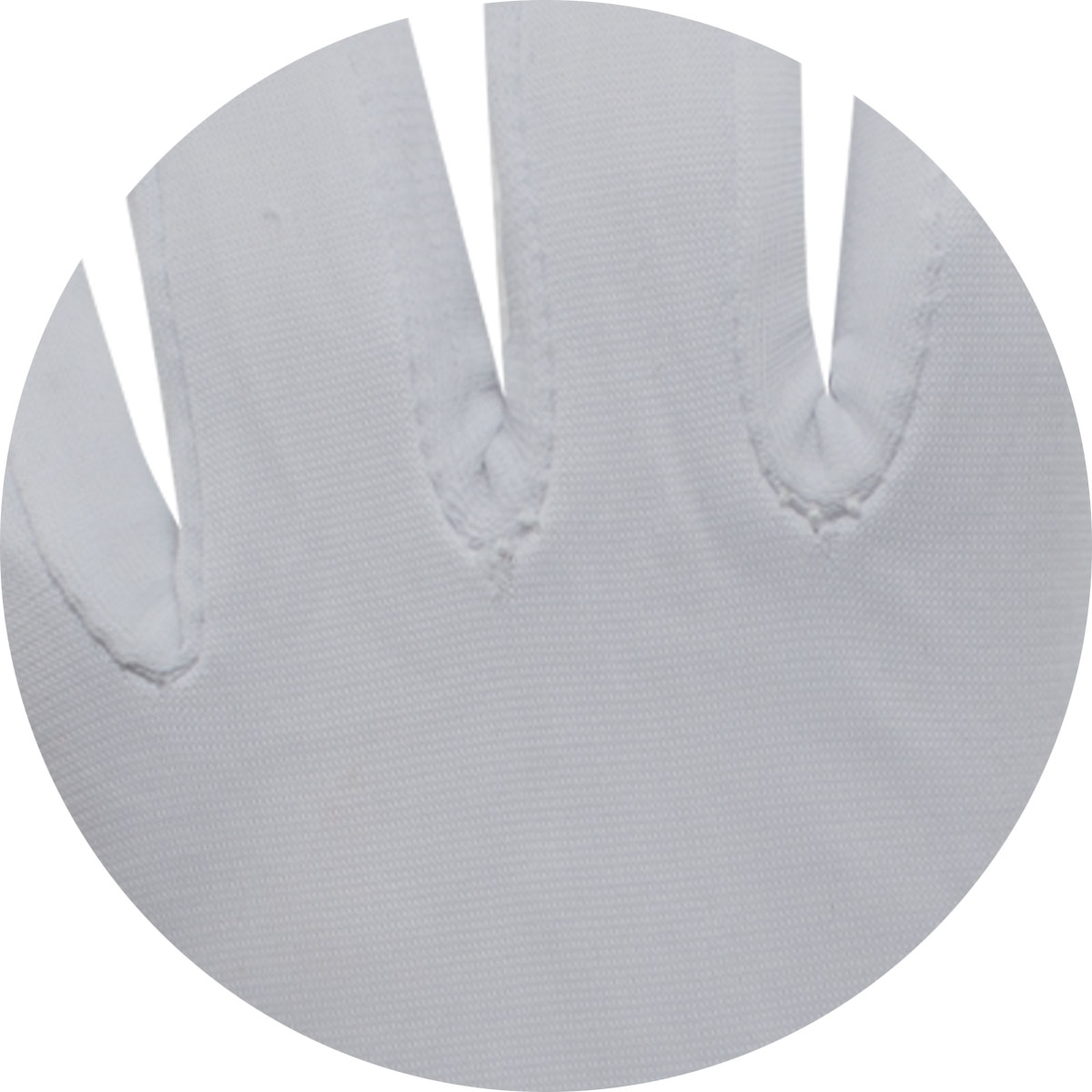 Nylon-Simplex-Handschuh, weiß