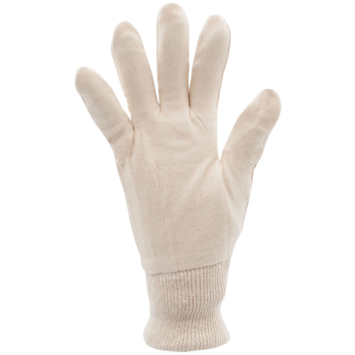 Baumwoll-Köper-Handschuh, Strickbund