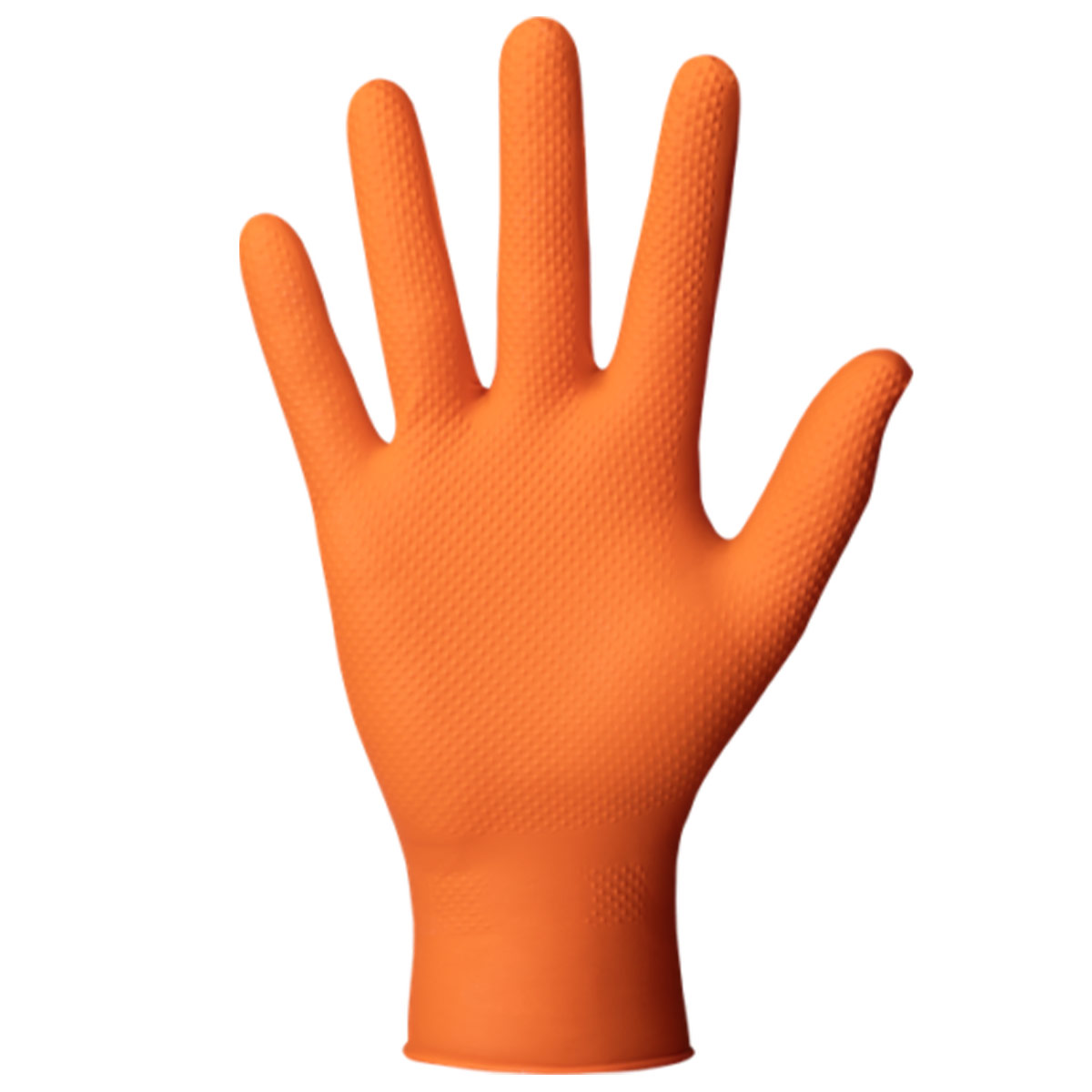 Meditrade® Nitril® StellarGrip Einmalhandschuh, Diamantstruktur orange