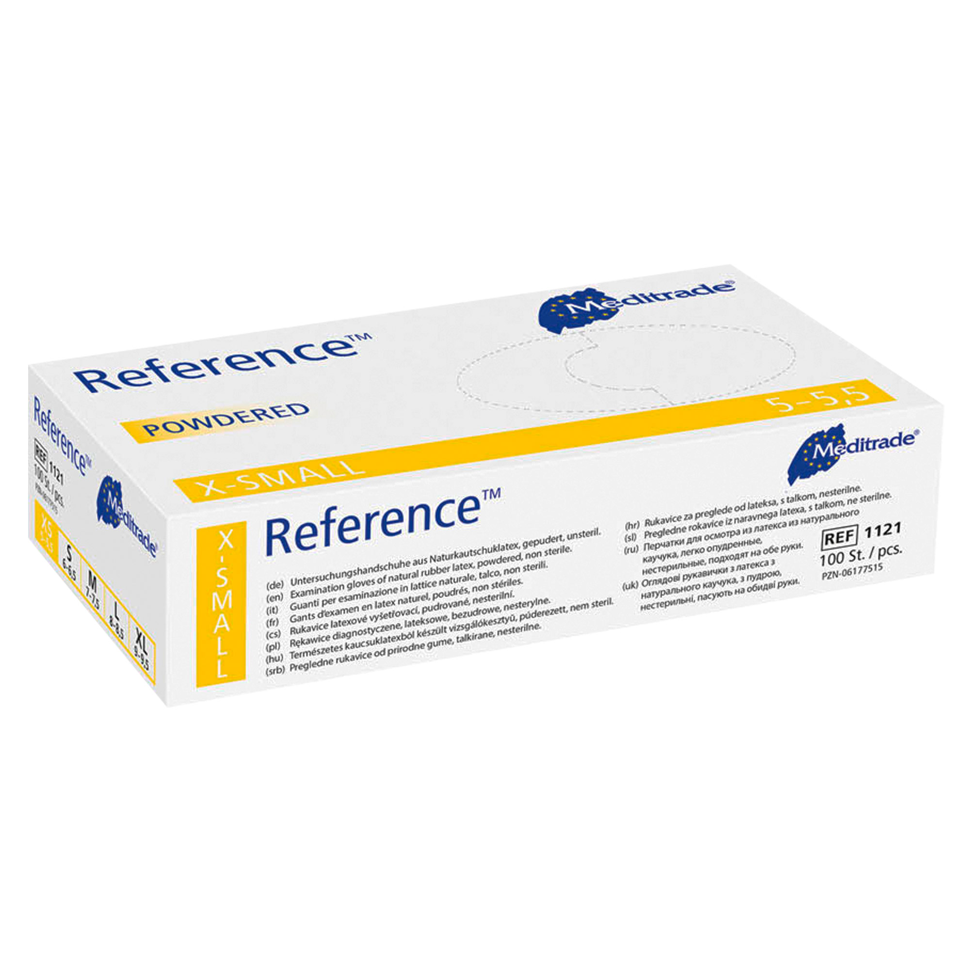 Meditrade® Reference ™ Latex-Einmalhandschuh, gepudert