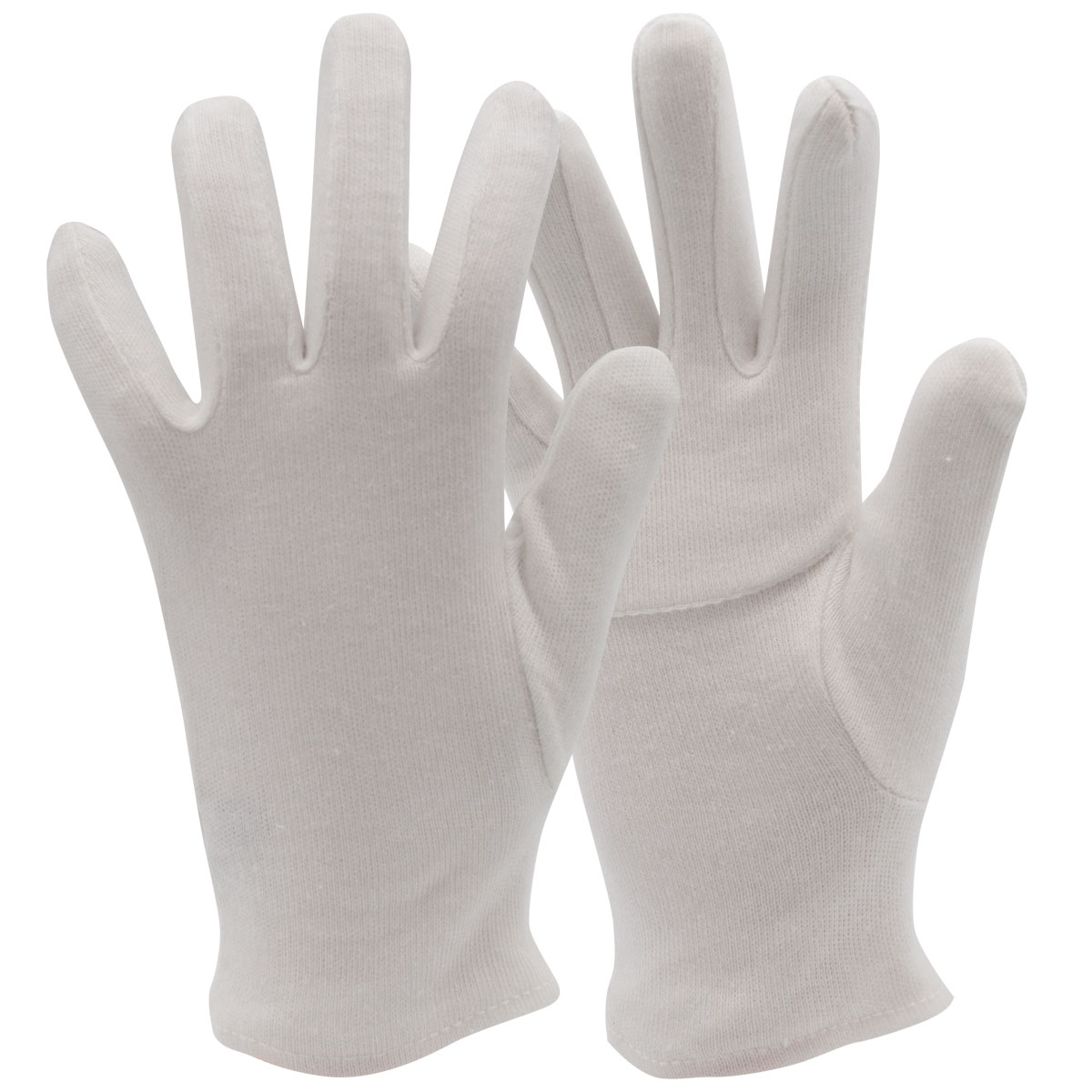 Baumwoll-Trikot-Handschuh, verstärkte Innenhand
