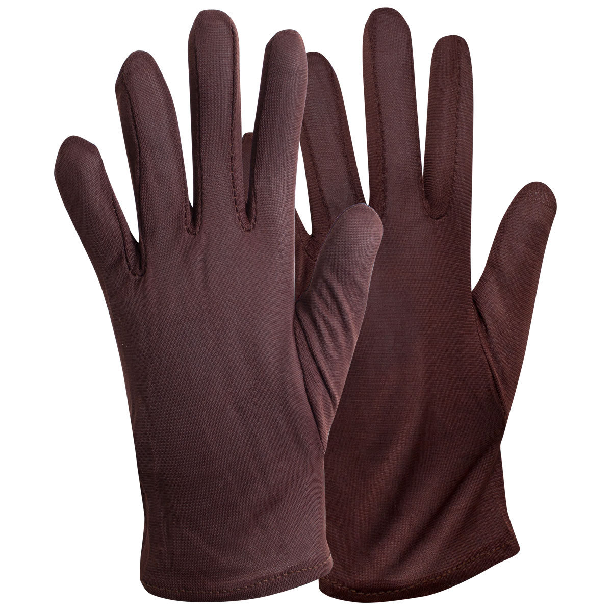 Perlon-Handschuh, braun