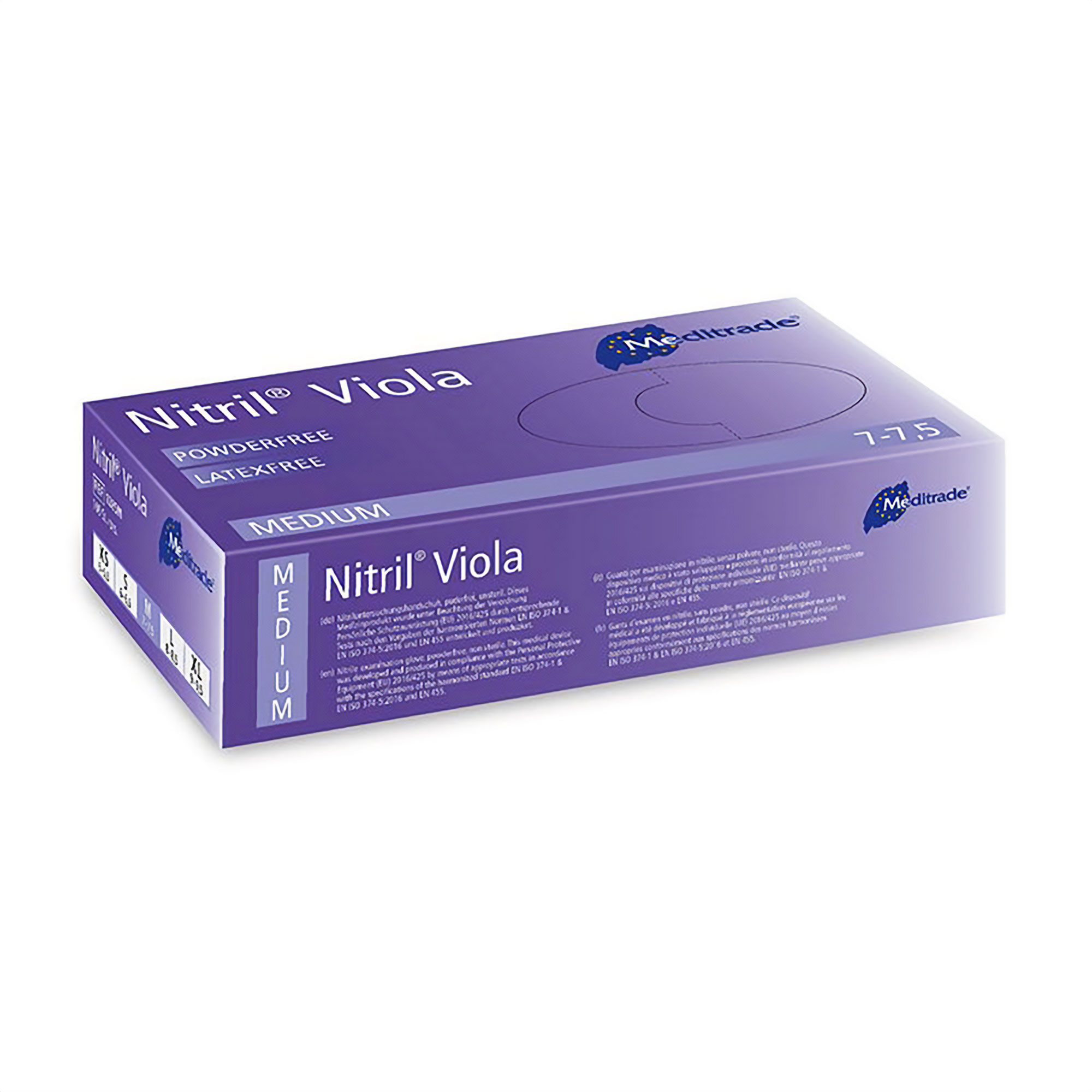 Meditrade® Nitril® Viola Einmalhandschuh, puderfrei