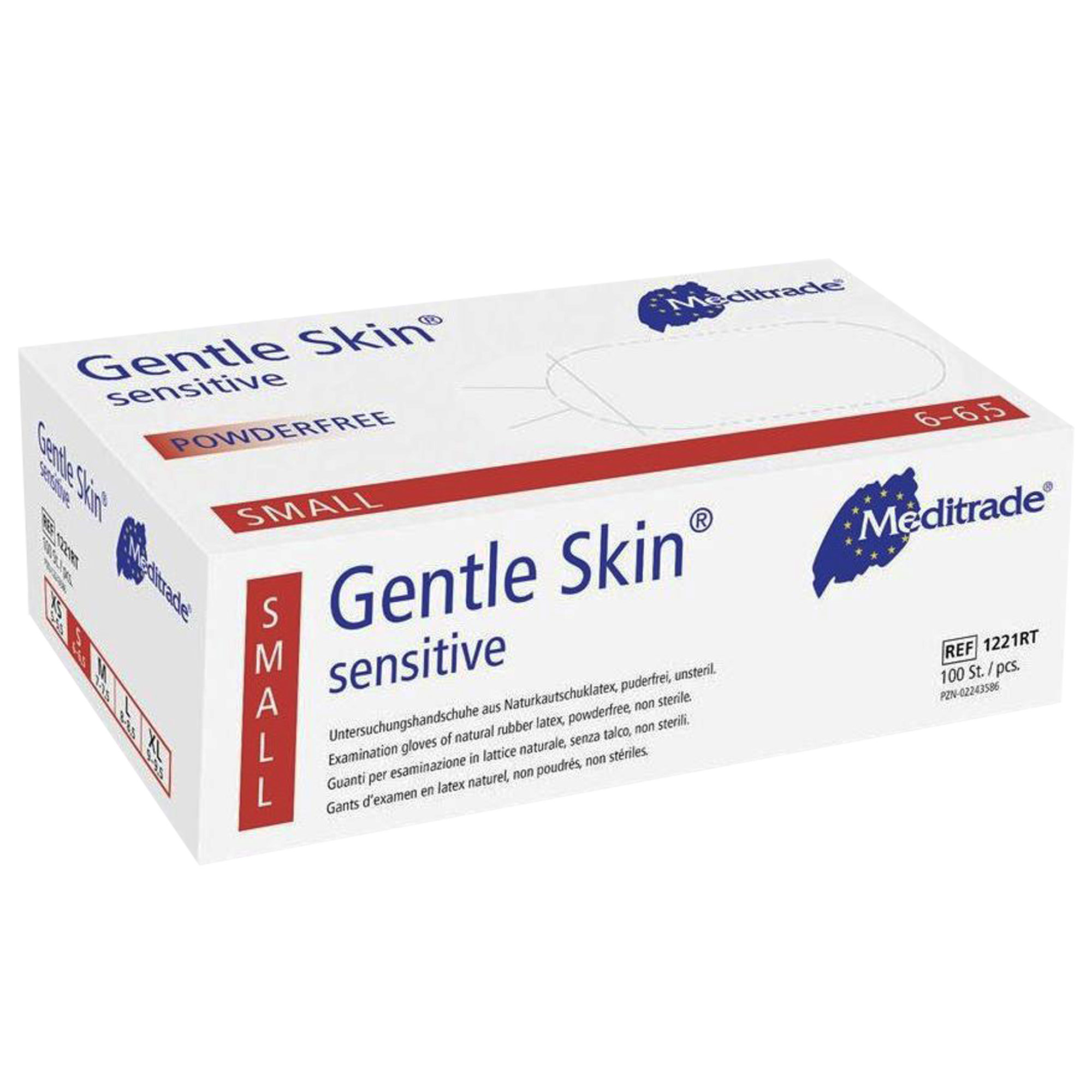Meditrade® GENTLE SKIN® sensitive Latex-Einmalhandschuh  puderfrei