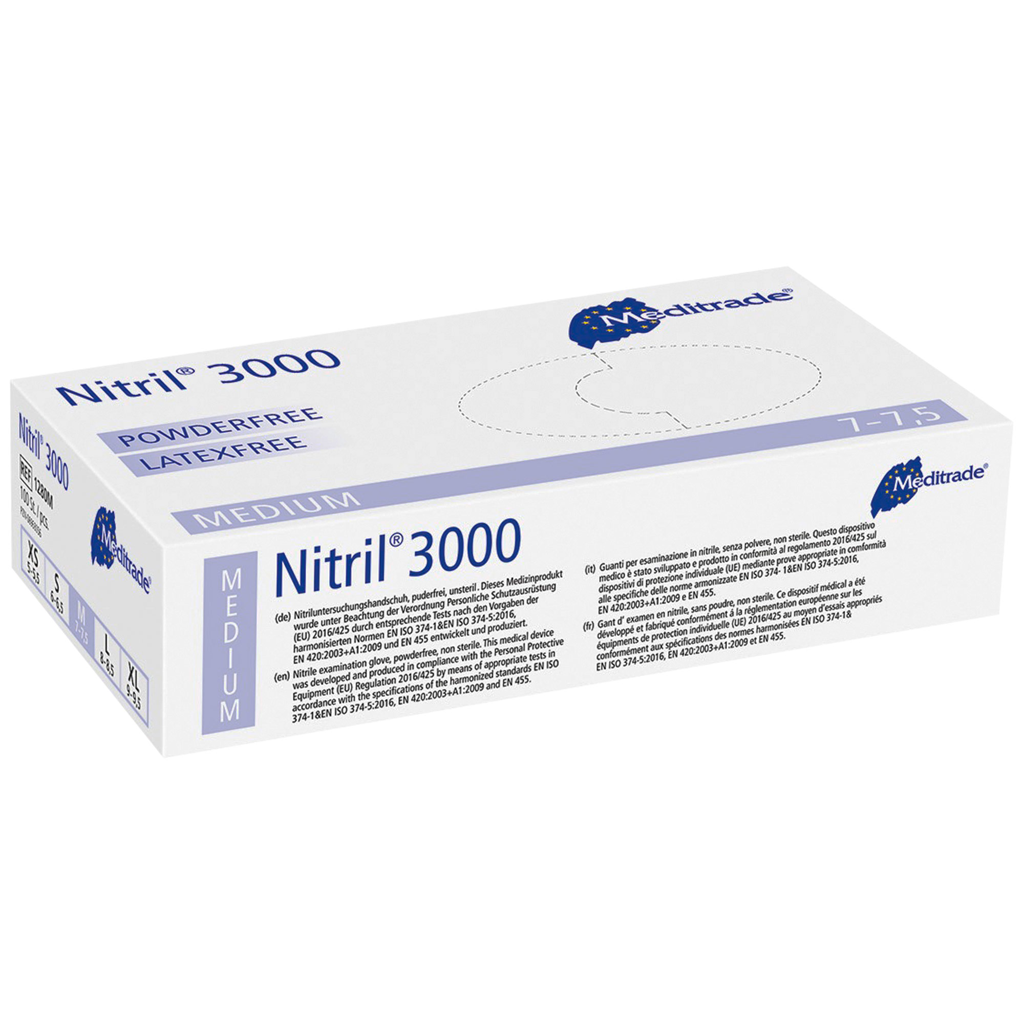 Meditrade® Nitril® 3000 Einmalhandschuh, puderfrei