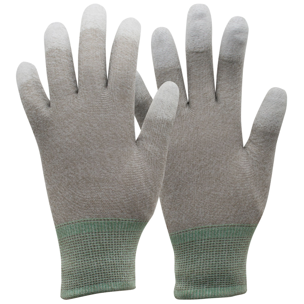 Nylon-Carbon-Handschuh mit PU-Fingerkuppen