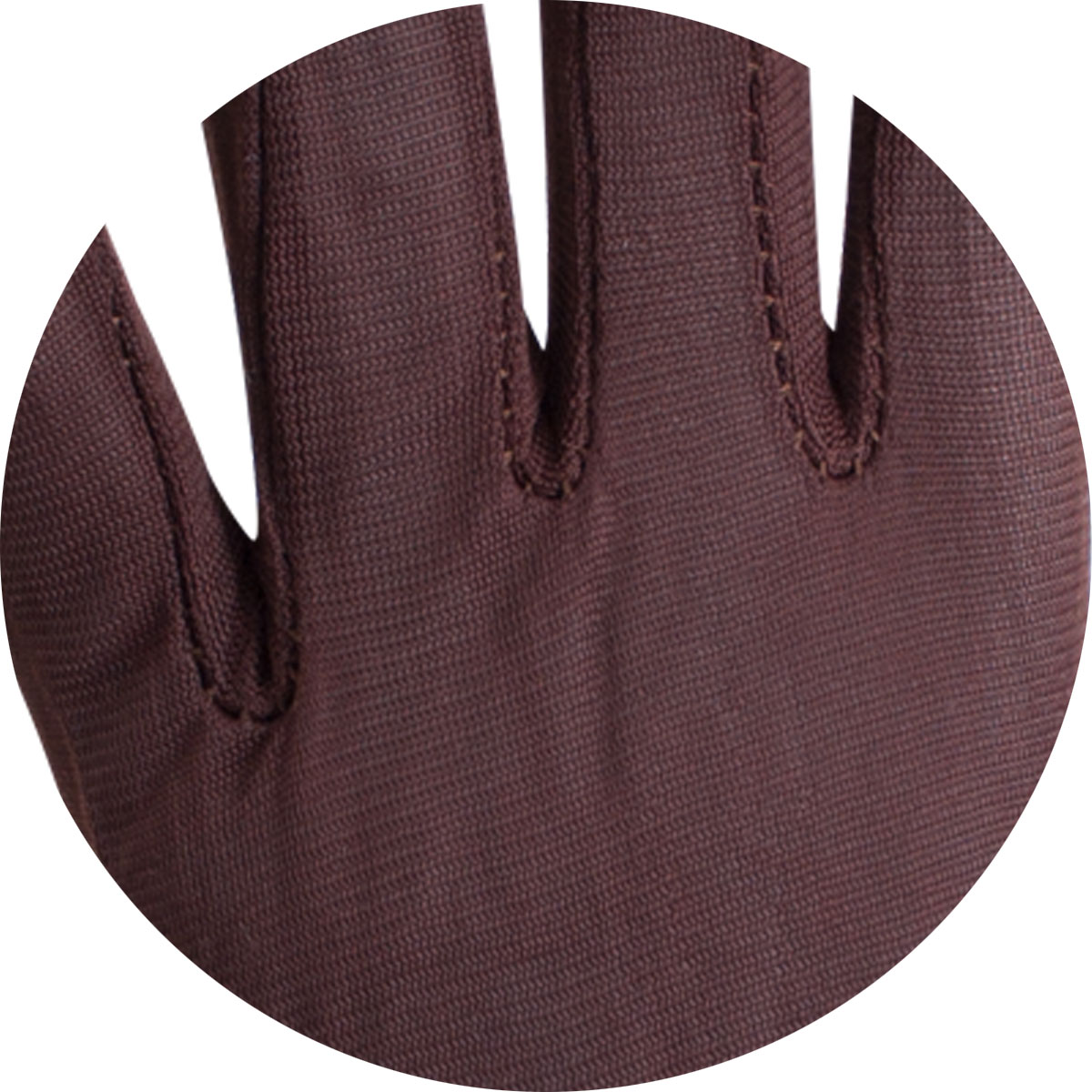 Perlon-Handschuh, braun
