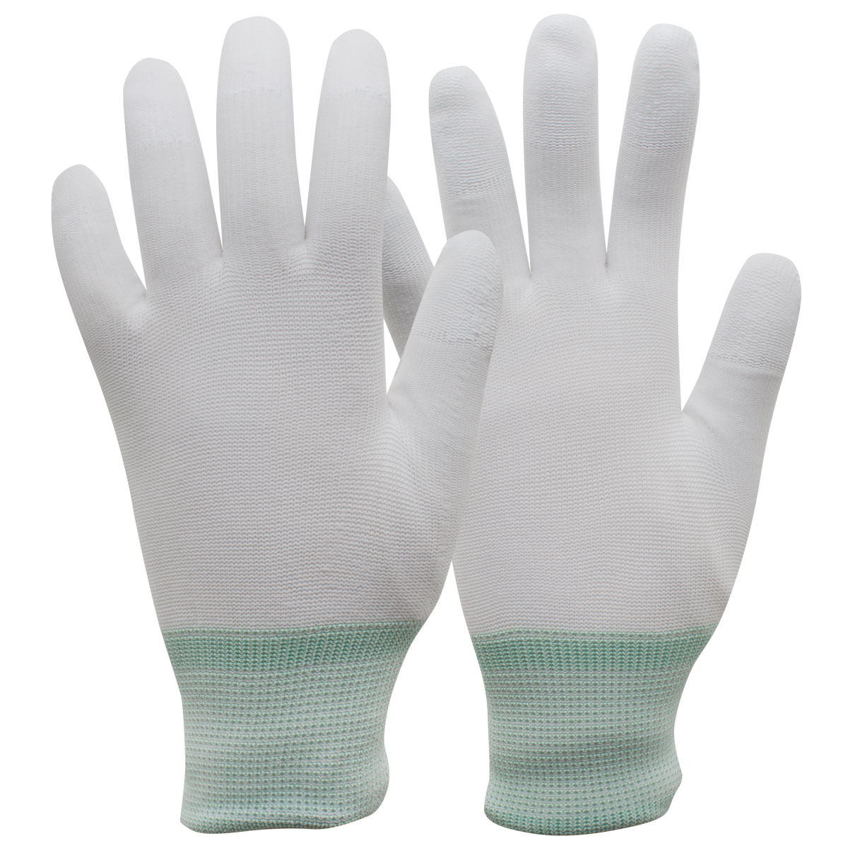 Nylon-Handschuh mit PU-Fingerkuppen