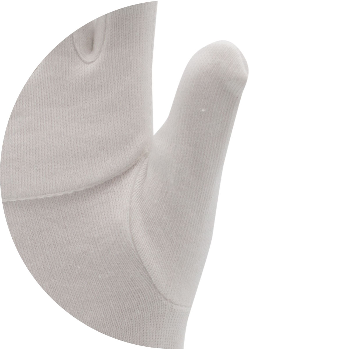 Baumwoll-Trikot-Handschuh, verstärkte Innenhand