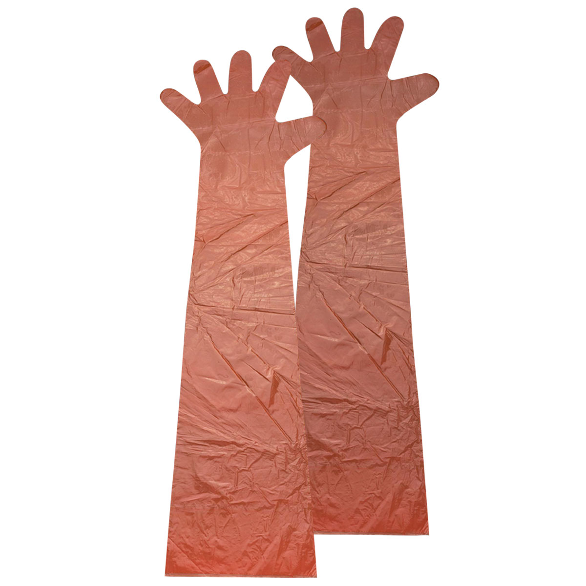 PE-Veterinärhandschuh, orange
