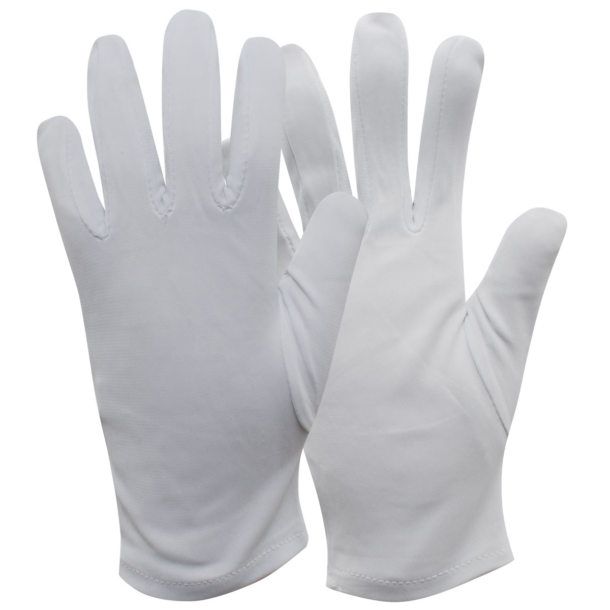 Nylon-Simplex-Handschuh, weiß